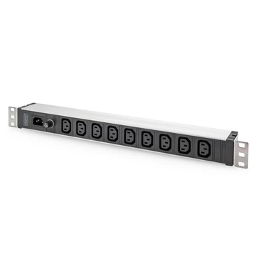 1U ALUMINUM PDU RACKMOUNTABLE 9X C13 10A IEC C14 INLET