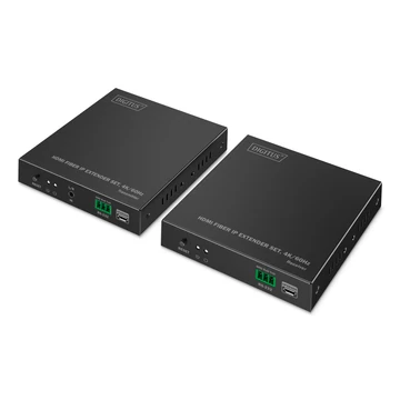 HDMI FIBER IP EXTENDSET 4K/60HZ 40 KM/300 M BLACK