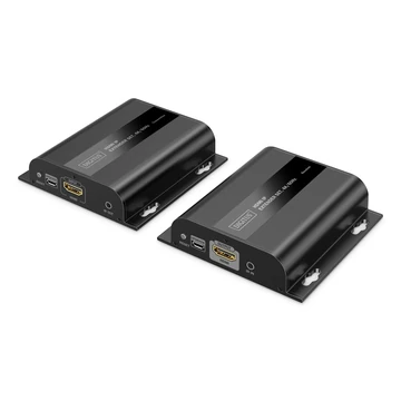 HDMI IP EXTENDER SET 4K/60HZ 120/200M ONETOMANY CAT BLK