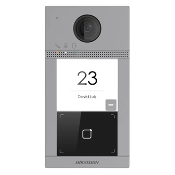 Hikvision IP kaputelefon - DS-KV8113-WME1 / FLUSH (2MP, kültéri egység, 1 lakásos, IP65, IR, I / O, wifi, Mifare)