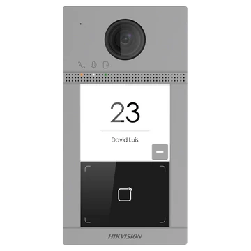 Hikvision IP kaputelefon - DS-KV8113-WME1 (2MP, kültéri egység, 1 lakásos, IP65, IR, I / O, wifi, Mifare kártyaolvasó)