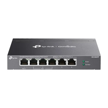 TP-Link Switch  PoE - DS106GPP (6 port 1Gbps; 3x at PoE+ port ; 1x bt PoE + + port; 64W)