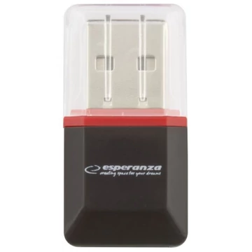 Esperanza EA134K MicroSD - USB 2.0 kártyaolvasó fekete