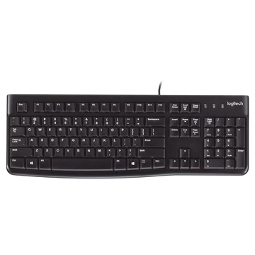 Logitech K120 USB billentyűzet fekete  (920-002491)