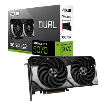 Asus Videokártya - nVidia DUAL-RTX5070-O12G (12288MB, GDDR7, 192bit, 1xHDMI, 3xDP)