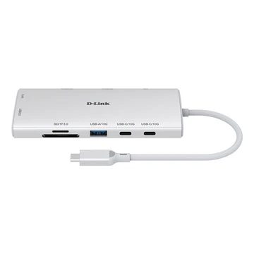 D-LINK USB-C HUB 10-IN-1 HDMI PORTS