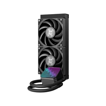 ID-Cooling CPU Water Cooler - DX240 MAX (35.2dB; max. 144,41 m3 / h; 2x12cm, fekete)
