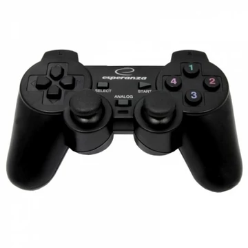 Esperanza EG106 VIBRATION GAMEPAD PS2/PS3/PC USB fekete