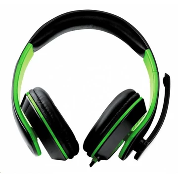 Esperanza CONDOR mikrofonos sztereó gamer fejhallgató fekete-zöld (EGH300G)