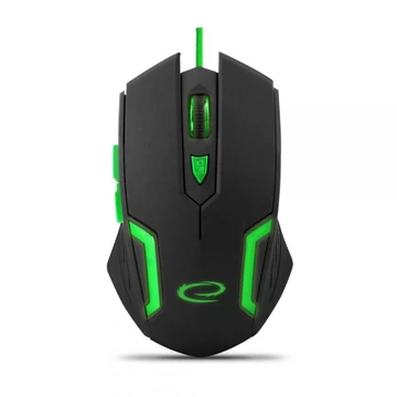 Esperanza MX205 FIGHTER optikai egér fekete-zöld USB (EGM205G)