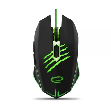Esperanza MX209 CLAW optikai Gaming egér fekete-zöld (EGM209G)