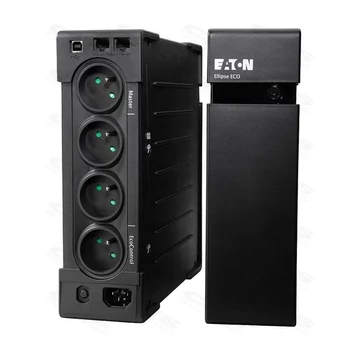 EATON UPS, Ellipse Pro 1600DIN, LINE-INTERAKTÍV szünetmentes, 1600VA (1000W), 8x SCHUKO, USB, torony