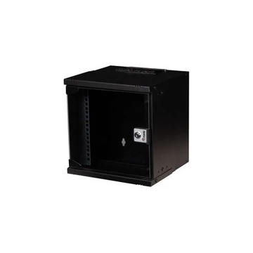 Equip EWM-06-3030-B táp nélküli 6U 10" fali rack szekrény fekete "üveg nélkül"