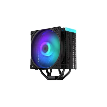 Endorfy CPU Cooler - Fera 5 Black ARGB (12 cm, 4 pin, 4x heatpipe, PWM, TDP 220W, fekete)