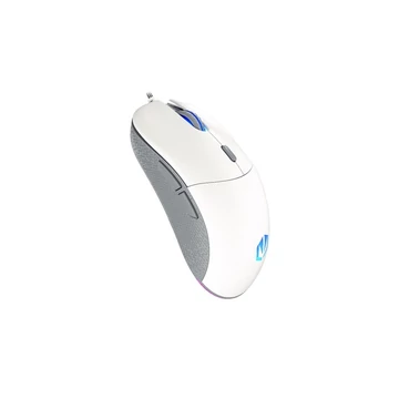 Endorfy Egér - GEM Onyx (8000 DPI, ARGB, PixArt chip, optikai, 1,8m, fehér)