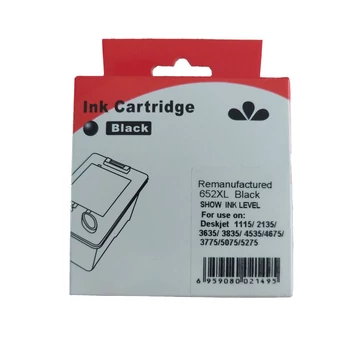 Utángyártott HP F6V25AE Tintapatron Black No.652 WHITE BOX Ecopixel