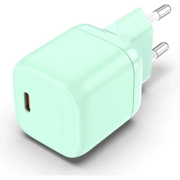 Vention USB-C (1port,30W, zöld) ,töltő
