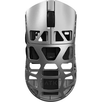 ATK Fierce X 8K optikai vezeték nélküli gaming egér ezüst-szürke (Bontott!)