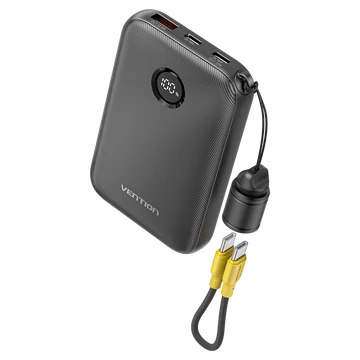 Vention FKAB0-C 10000mah, (fekete,22,5W) , powerbank