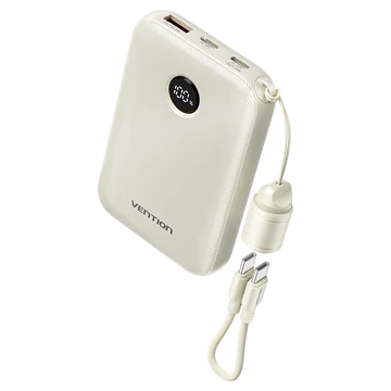 Vention FKAN0-C 10000mah, (bézs,22,5W), powerbank