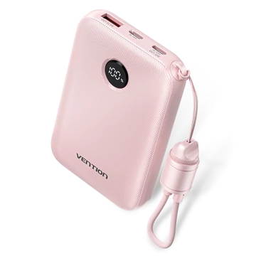 Vention FKAP0-C 10000mah, (rózsaszín,22,5W), powerbank