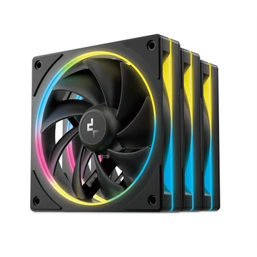 DeepCool Cooler 12cm - FL12 SE (3in1) (28.67dB; max.86,20 m3 / h; 3x12cm, 3pin; hydro bearing, ház hűtésre, RGB, PWM)