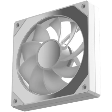 Formula Cooler 12cm - Floe SE 12WH ARPW (25.4dB, max. 38.78 CFM, 4pin csatlakozó, ház hűtésre, ARGB) Fehér