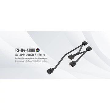 ID-Cooling 5V 3Pin ARGB elosztó kábel (FS-04 ARGB)
