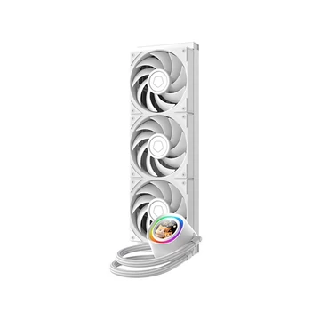ID-Cooling CPU Water Cooler - FX360 LCD PE WHITE (34.3dB; max.150,78 m3 / h; 3x12cm, fehér)