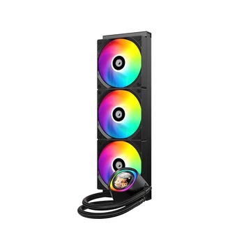 ID-Cooling CPU Water Cooler - FX360 LCD (27.2dB; max.98,54 m3 / h; 3x12cm, A-RGB, fekete)