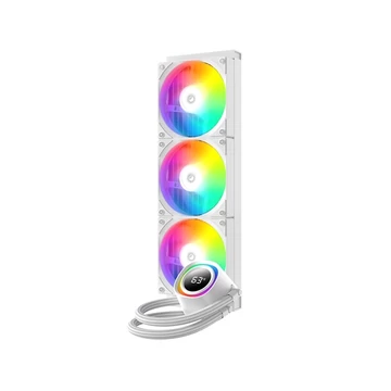 ID-Cooling CPU Water Cooler - FX360 TD WHITE (27.2dB; max.98,54 m3 / h; 3x12cm, A-RGB, fehér)