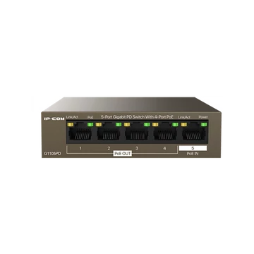 IP-COM Switch PoE - G1105PD (5x1Gbps; 4 af / at PoE+ port; 30W)
