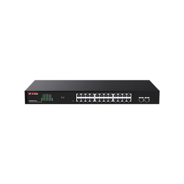 IP-COM Switch Menedzselhető - G2226F (24x1Gbps + 2x1Gbps SFP;  52Gbps; Rack)