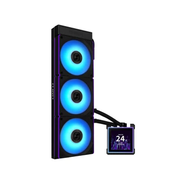Processzorhűtő Lian Li HYDROSHIFT II LCD-S 360CL AiO - Fekete
