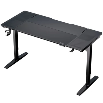 Gamer asztal ThunderX3 LAB-X, 1700 x 750mm elektromosan állítható, fekete
