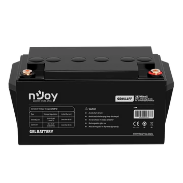NJOY akkumulátor - GE6512FF (12V / 65Ah, T6, zárt, gondozás mentes, GEL)