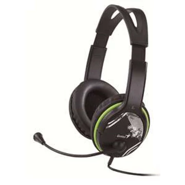 Genius HS-400A stereo headset fekete / zöld