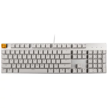 Billentyűzet Glorious GMMK Full Size White Ice Edition - Gateron-Brown, US, Fehér
