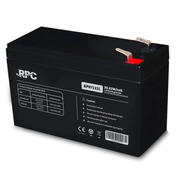 NJOY Akkumulátor - GP07121L (12V / 7Ah, T1 / F1, zárt, gondozás mentes, AGM)