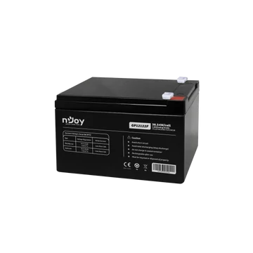 NJOY Szünetmentes akkumulátor - GP12122F (12V / 12Ah, T2 / F2, zárt, gondozás mentes, AGM)