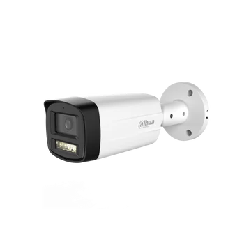 Dahua Analóg csőkamera - HAC-HFW1500TH-IL-A (5MP, kültéri, 3,6mm, IR + LED80m, ICR, IP67, DWDR, mikrofon)