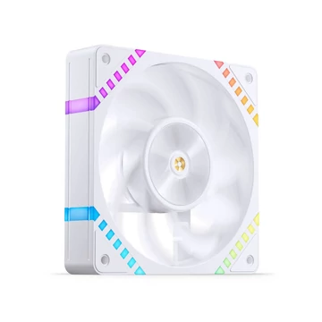 Jonsbo HF2-120 ventilátor, Reverse Blade, PWM, ARGB – 120 mm, fehér