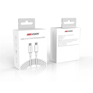 Hikvision Kábel - Type-C to Type-C (Fehér, 1m, 60W)
