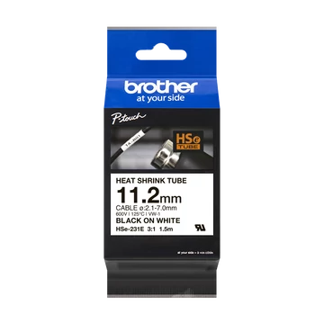 Brother HSe-231E 11,2 mm széles 1,5 méter hosszú szalagkazetta Brother