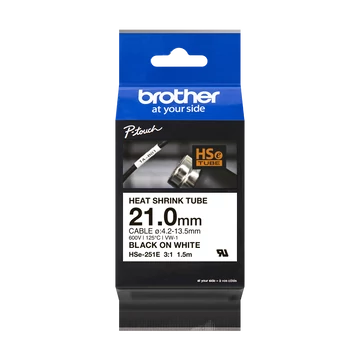 Brother HSe-251E 21 mm széles 1,5 méter hosszú szalagkazetta Brother