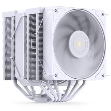 Processzor hűtő Jonsbo HX6280, PWM, RGB - 130mm, fehér