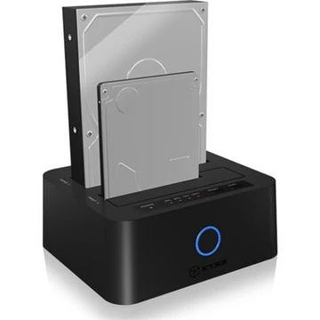 ICY BOX IB-1232CL-U3 2-bay Docking and CloneStation for2.5” or 3.5” SATA drives