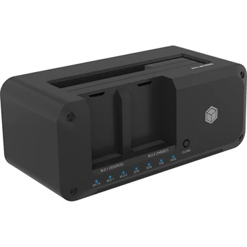 ICY BOX Docking & Clonstation for 1x2.5" / 3.5" to 1x M.2 NVMe or M.2 to M.2, access 3drives as Docking, Host US