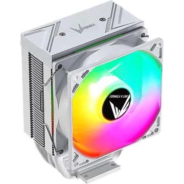 Formula CPU Cooler - Ice Burg ARPW 4P (17-34dB, 4pin csatlakozó, 4 db heatpipe, 9cm, PWM, ARGB)