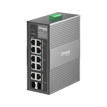TP-Link Switch Industrial PoE - IES210GPP (8x 1Gbps bt / at / af PoE port; 2x SFP port; 240W; DC 12-57V; DIN-sín)